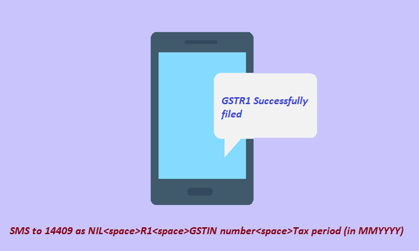 Facility to file NIL Form GSTR-1 through SMS to be implemented from first week of July 2020.