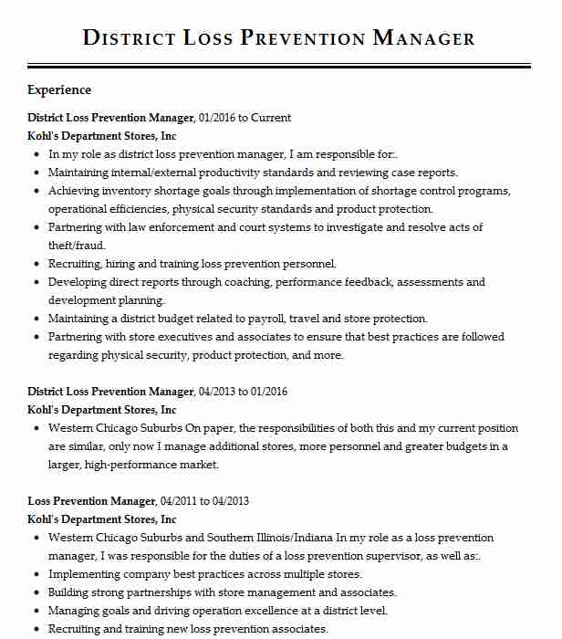 Kmart Loss Prevention Associate Cover Letter Resume Letter