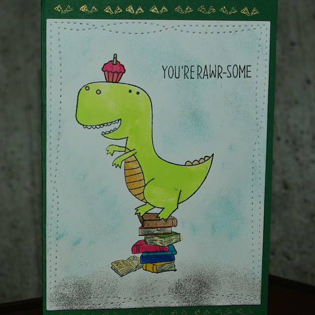 [DIY] You're Rawr-Some Dinosaurierstarke Geburtstagskarte  Karte zum Schulanfang