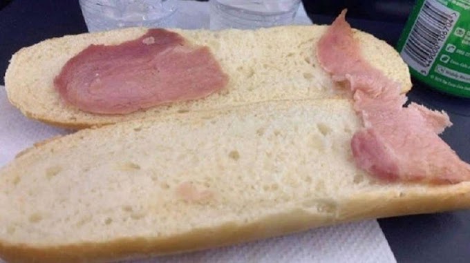 Foto de sanduíche vendido em avião por R$ 34,80 viraliza na web