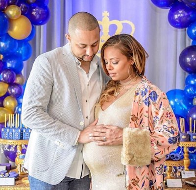 Eva Marcille shares pregnancy photoshoot with fiance, Michael Sterling + pics from her baby shower