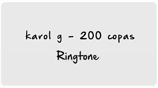 Karol G - 200 Copas Ringtone Download | Ringtone 71
