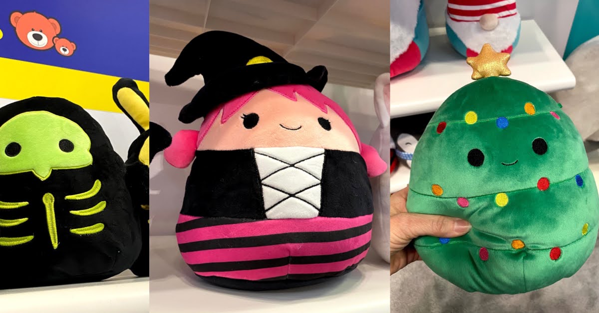 New Squishmallows for the Holidays Halloween and Christmas Lines