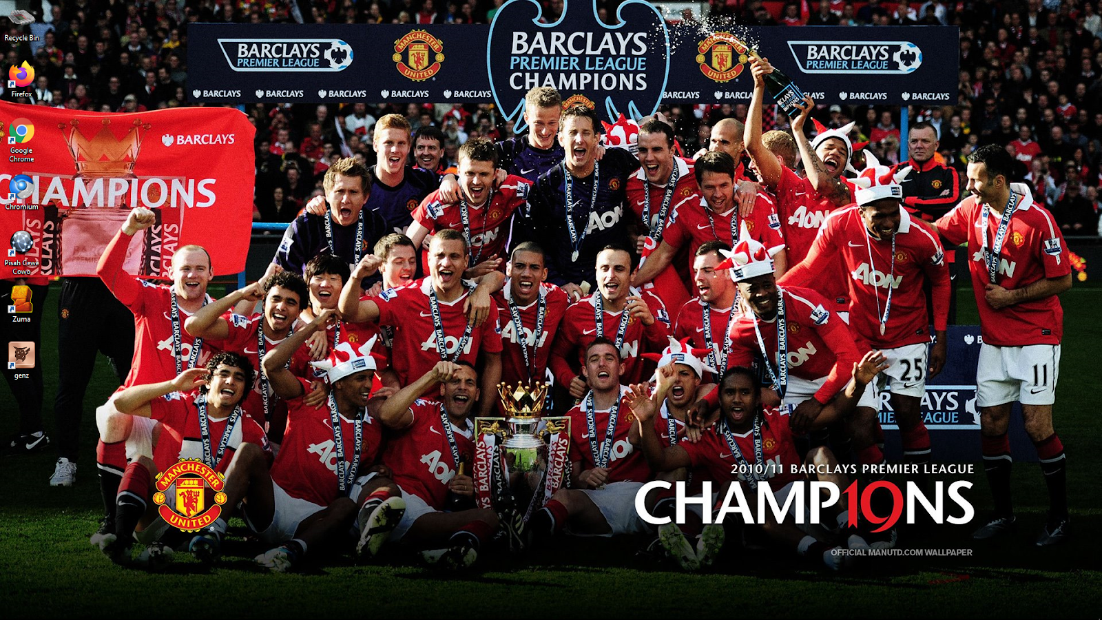 Manchester United Theme For Windows 7/8/8.1 and 10 Save Themes