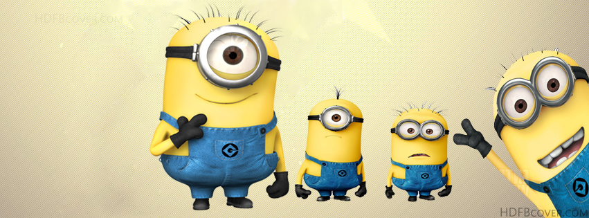 Ảnh bìa Minions, ảnh bìa facebook Minions dễ thương