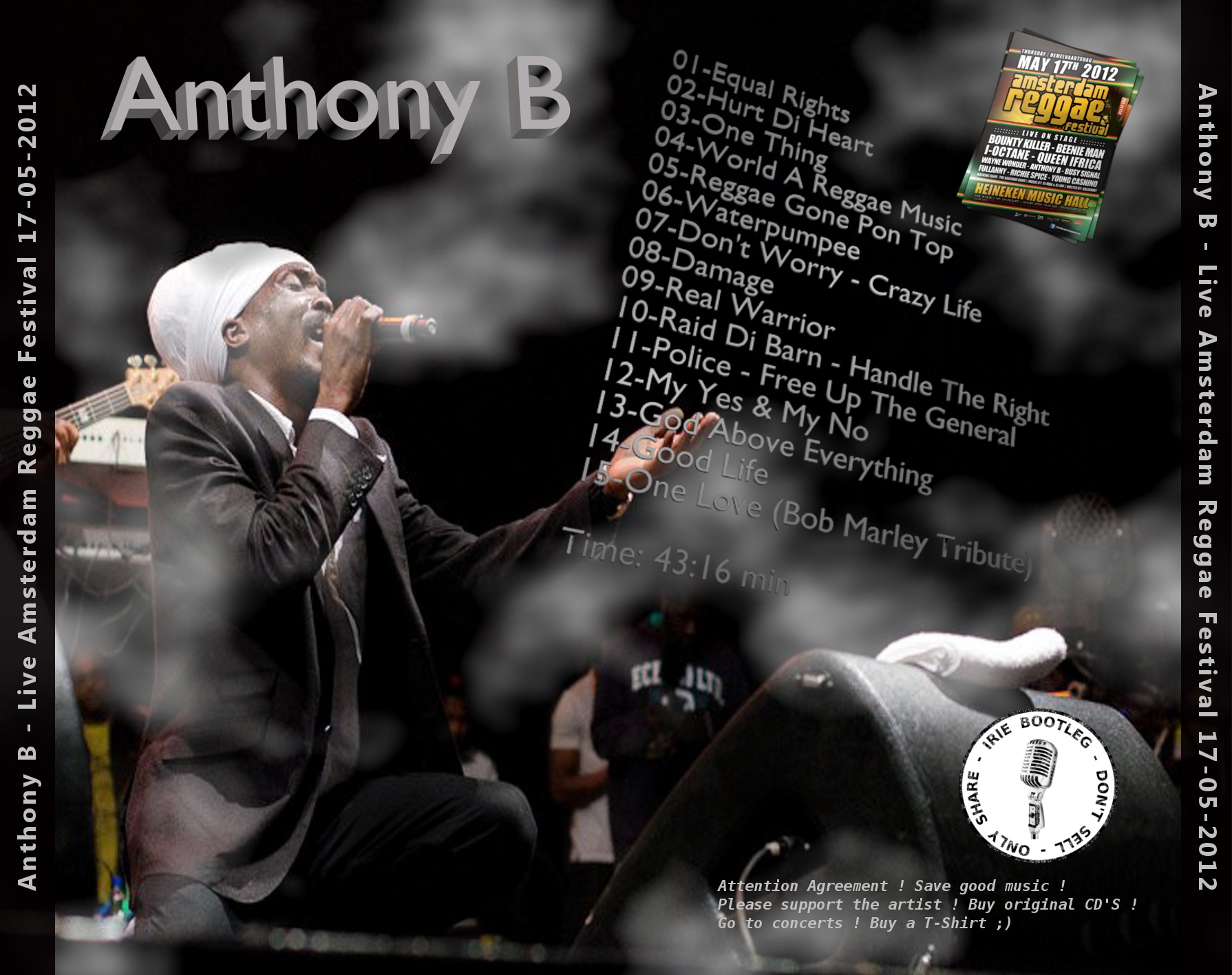 Compartilhando Reggae Anthony B Live Amsterdam Reggae Festival 2012