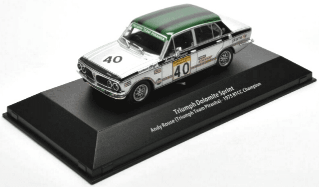 atlas btcc collection, british touring cars champions collection, triumph dolomite sprint 1:43 andy rouse