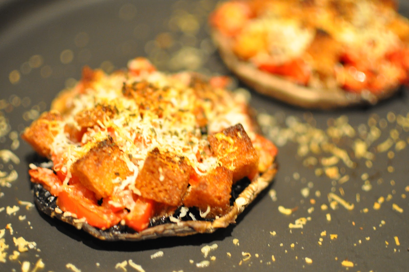 Géraldine en cuisine Entrée Portobello façon bruschetta