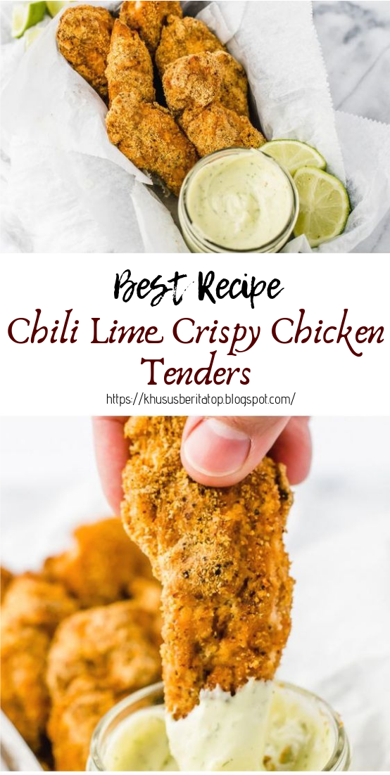 Chili Lime Crispy Chicken Tenders healthyfood dietketo