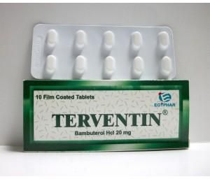 سعر ودواعي استعمال اقراص تيرفينتين Terventin للشعب الهوائية