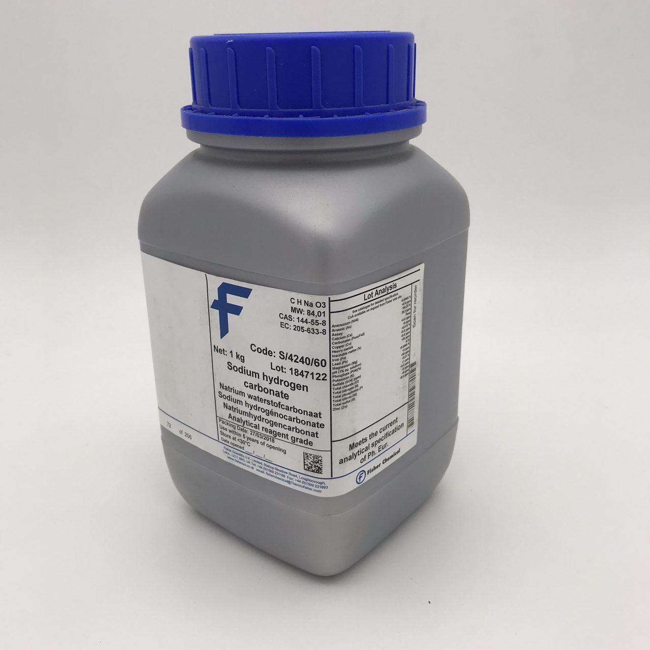 Sodium Hydrogen Carbonate (AR, Ph.Eur, Fisher)