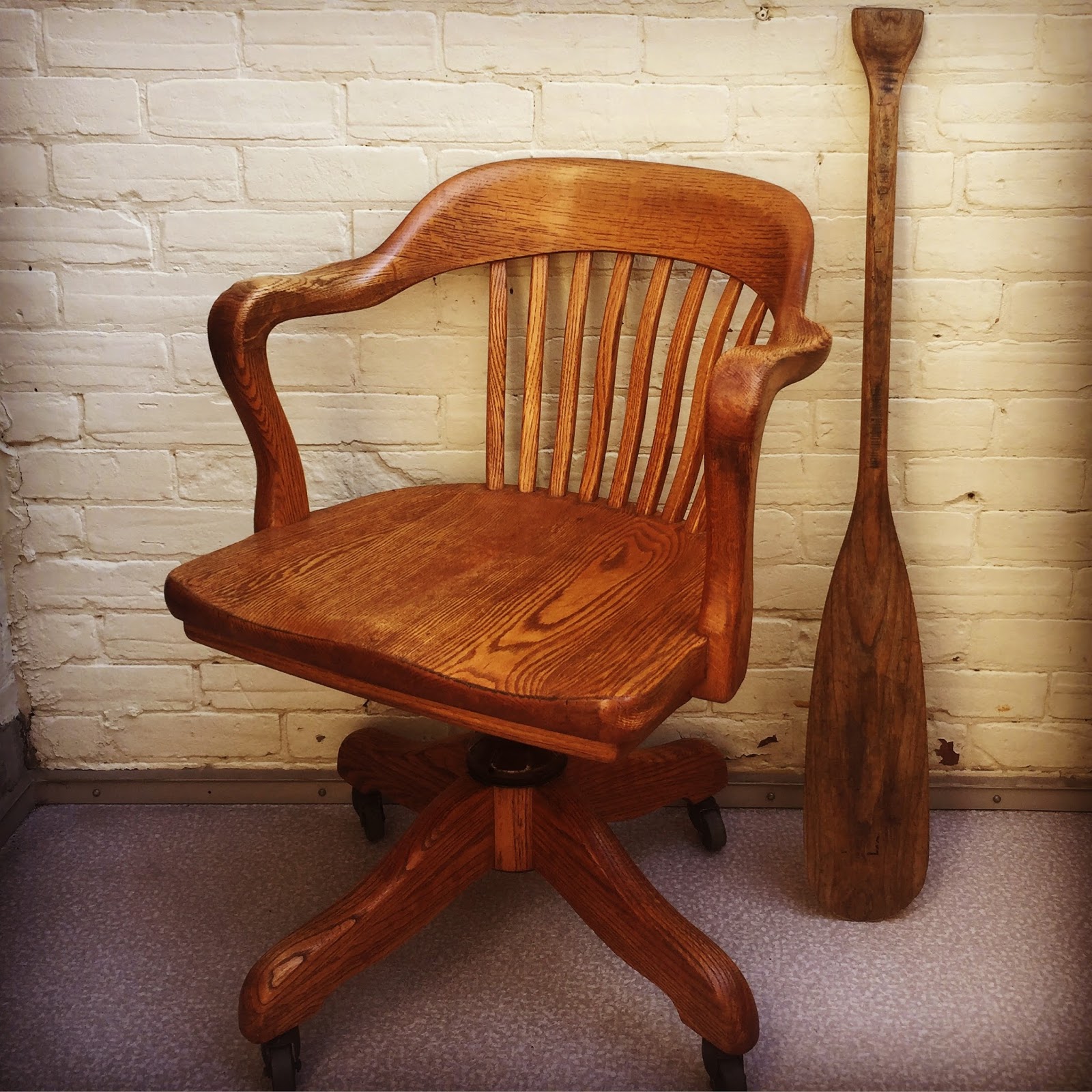 Era Antiques MID CENTURY COLLEGE CAMPUS CLASSICS 1950s Solid Oak