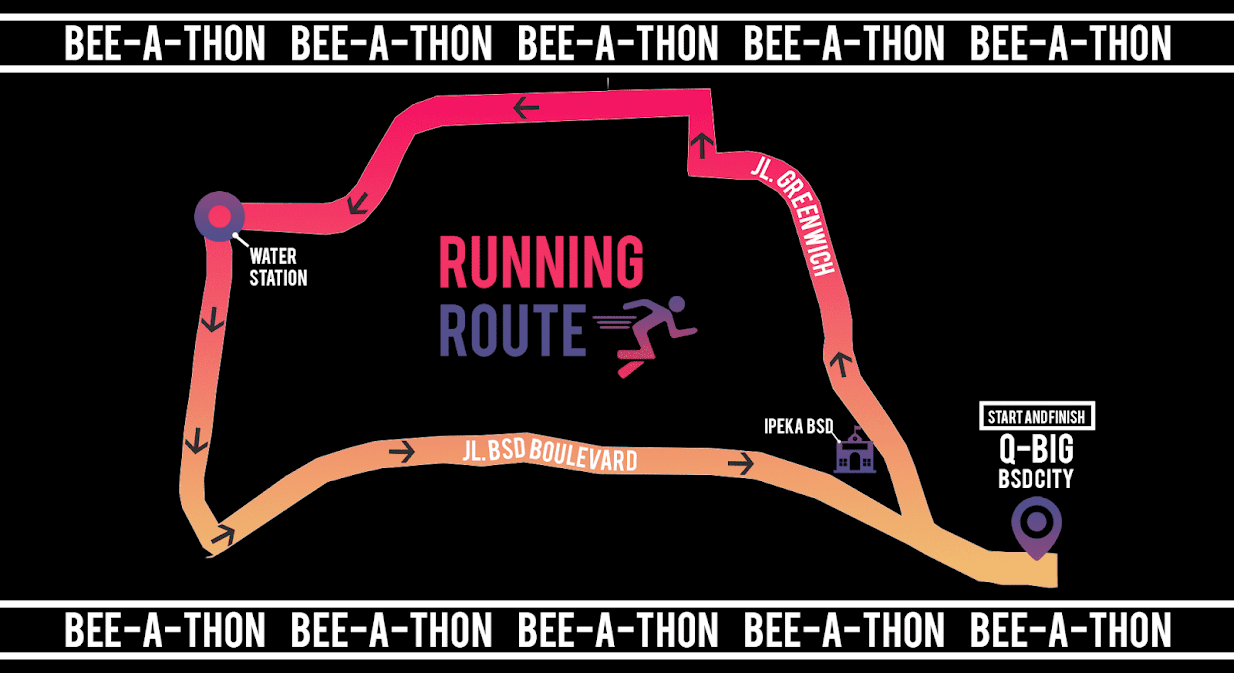 🔍 Rute Beevol Fun Run • 2018 Beevol Fun Run Route 2018