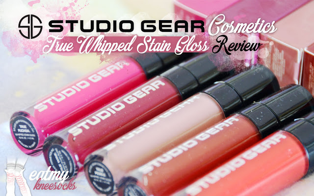 Liquid lipsticks and lip stains have been at the forefront of today's beauty trends, and today I've got a review of a set of high-quality whipped stain glosses from Studio Gear Cosmetics! In this review I'll be covering their entire line of True Whipped Stain Gloss products in five distinctive shades. - Eat My Knee Socks / Mimchikimchi