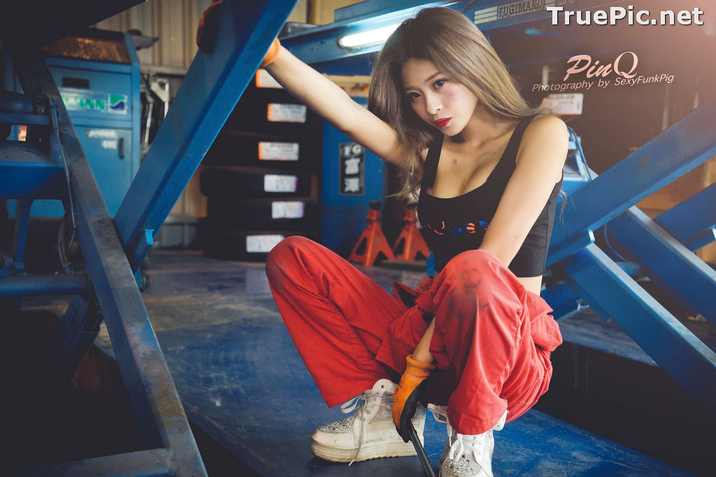 Image Taiwanese Model - PinQ憑果茱 - Hot Sexy Girl Car Mechanic - TruePic.net - Picture-31