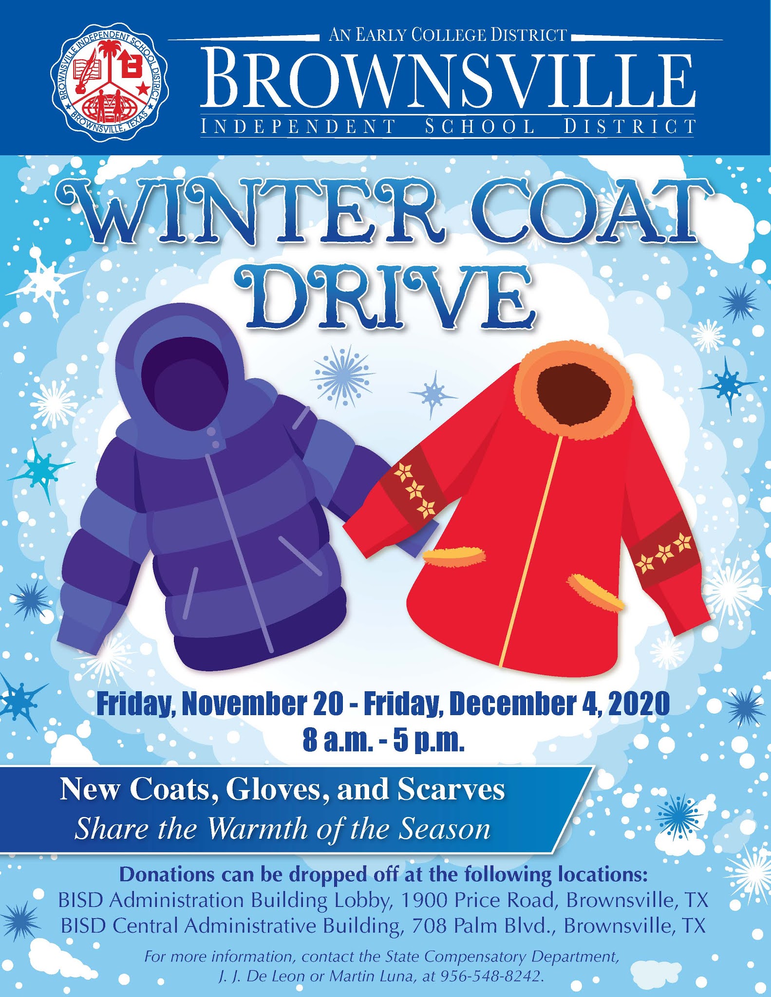 Printable Coat Drive Flyer Template Free