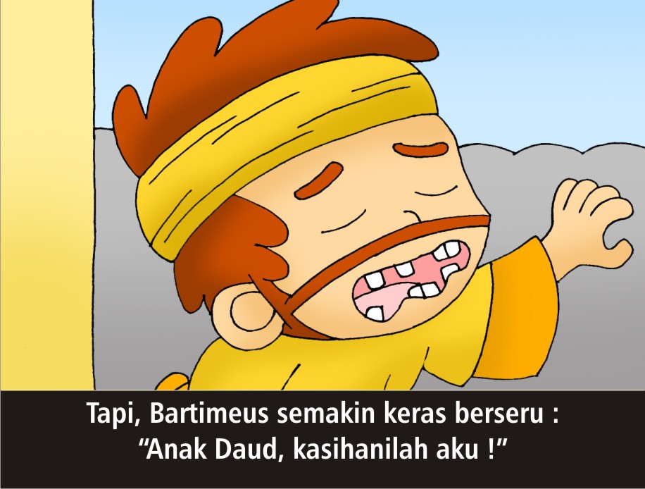 Komik Alkitab Anak Tuhan Yesus Menyembuhkan Bartimeus