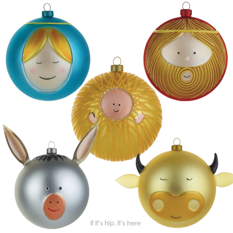 Alessi Nativity Christmas Ornaments
