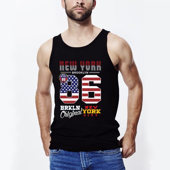 ÁO TANK TOP THỂ THAO IN HÌNH NEW YORK BROOKLYN TYPOGRAPHY 6547