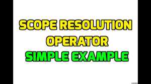 Scope resolution operator in C++ ~ Code Vidyalay