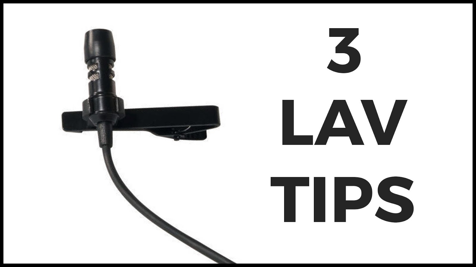3 Tips To Mount Your Lavalier Microphone Blog Photography Tips ISO