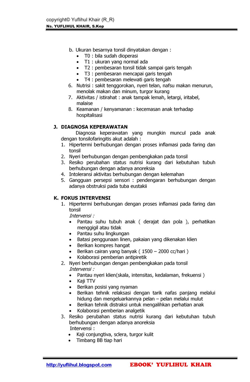 Contoh Laporan Pendahuluan Keperawatan