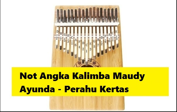 Not Angka Kalimba Maudy Ayunda Perahu Kertas Calonpintar Com