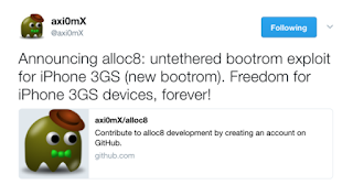 Alloc8 Untethered bootroom exploit released for iPhone 3GS
