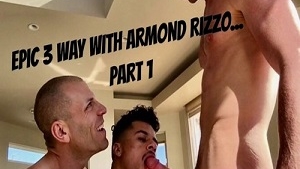 OnlyFans – BigCMen – Epic 3-Way With Armond Rizzo – Part 1 (Bareback)