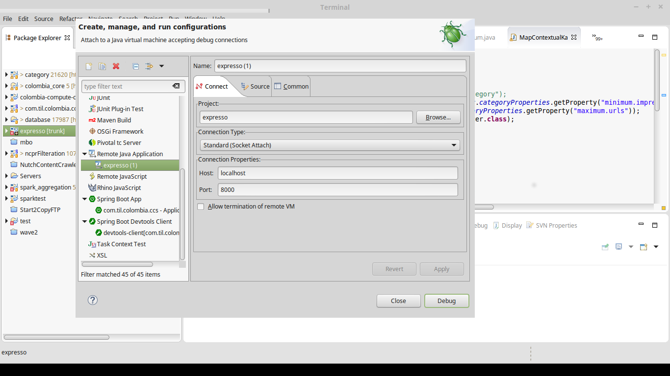 Java: Remote debugging Tomcat with Eclipse