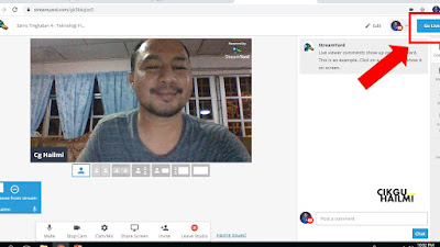 Kita mulakan GO LIVE! dengan StreamYard