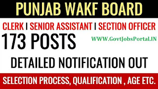 PUNJAB WAKF BOARD RECRUITMENT 2020