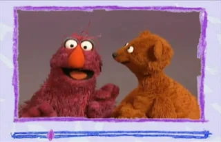 Elmo got e-mail from his friends Baby Bear and Telly. Sesame Street Elmo's World Hands Video E-Mail