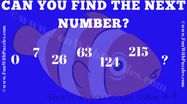 Can you find the next number in this series? 0 7 26 63 124 215 ?