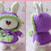 pattern with crochet in rabbit