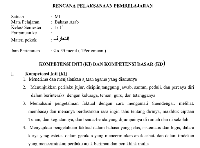 download silabus bahasa arab kelas 1 sd download silabus bahasa arab kelas 1 sd