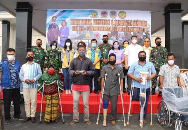 KOSEKHANUDNAS III Bakti Sosial Serahkan Alkes dan Anjangsana Ke Panti Asuhan Dalam Rangka HUT ke 59 KOHANUDNAS