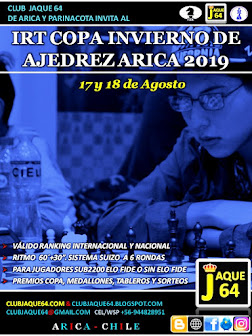 IRT COPA INVIERNO ARICA 2019, SUB 2200 FIDE