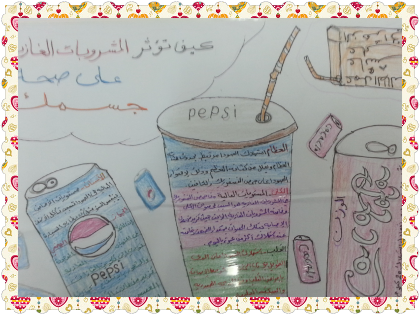 سحابة الخير مسابقة رسم أضرار المشروبات الغازية ومشروبات الطاقة 1434هـ