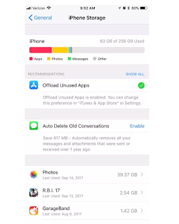 iPhone Storage & iCloud Settings iPhone Storage & iCloud Settings