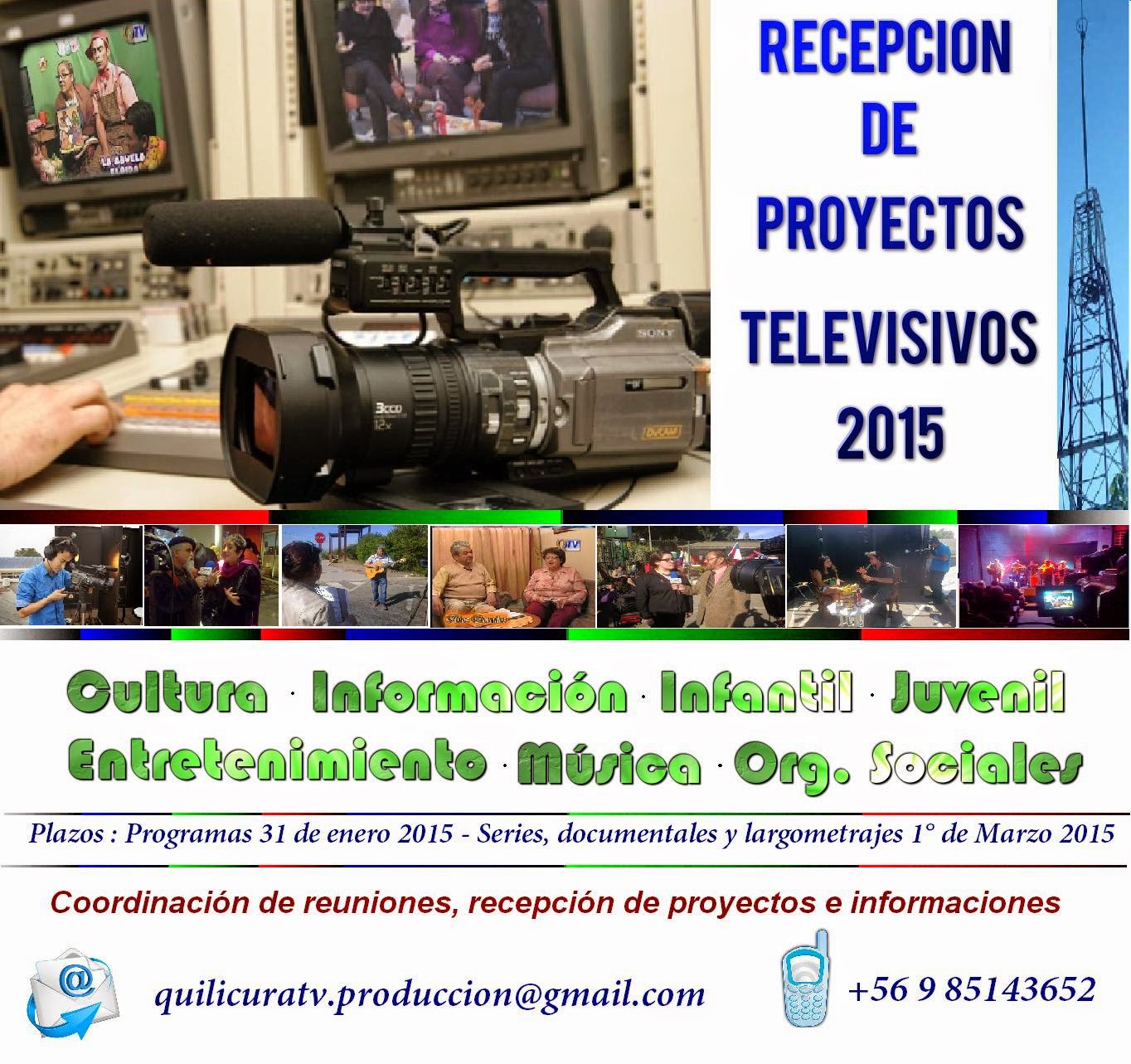 RECEPCION DE PROYECTOS TELEVISIVOS 2015
