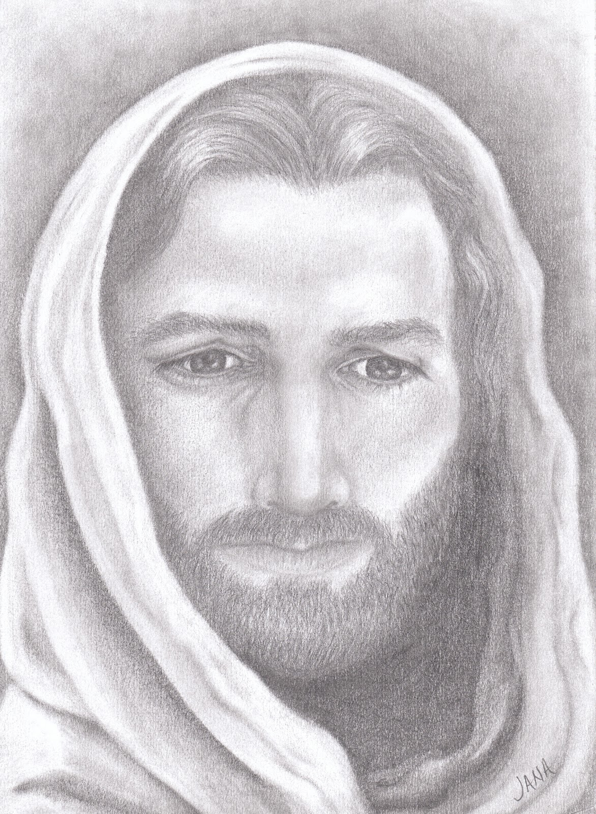 Diamond in the Rough :): My sketch of Christ
