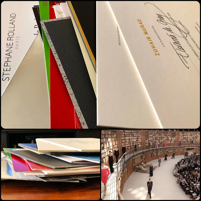 47 invitations to the shows and presentations for 3 days of fashion week