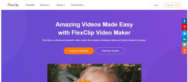 مراجعة FlexClip صمم مقاطع فيديو عبر الإنترنت بقوالب جميلة
