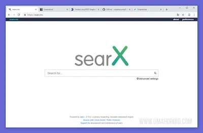 SearX Mesin Pencari Paling Ringan