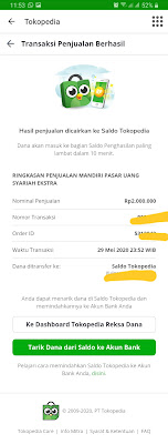 Cara mencairkan reksadana di Tokopedia