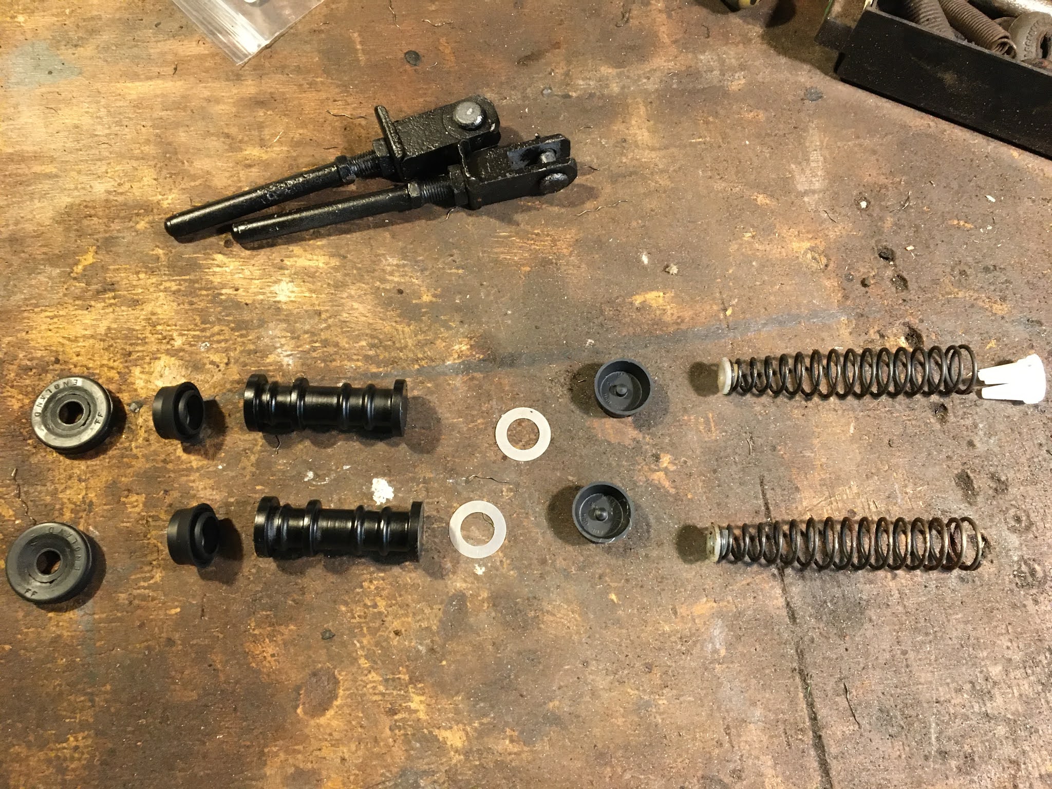 MG Midget 1965 MKII Restoration Project Master Brake Cylinder and Pedal Box Rebuild