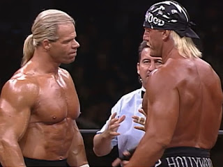 WCW Road Wild 1997 - Lex Luger defended the WCW title against Hulk Hogan