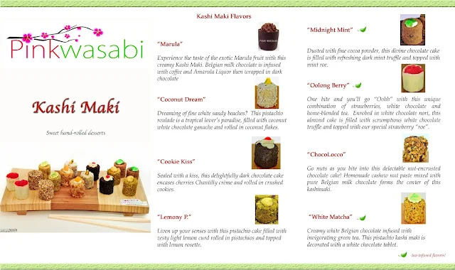 kashi maki menu