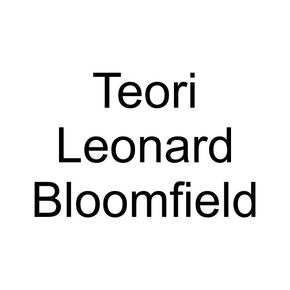 Teori Leonard Bloomfield elzeno.web.id